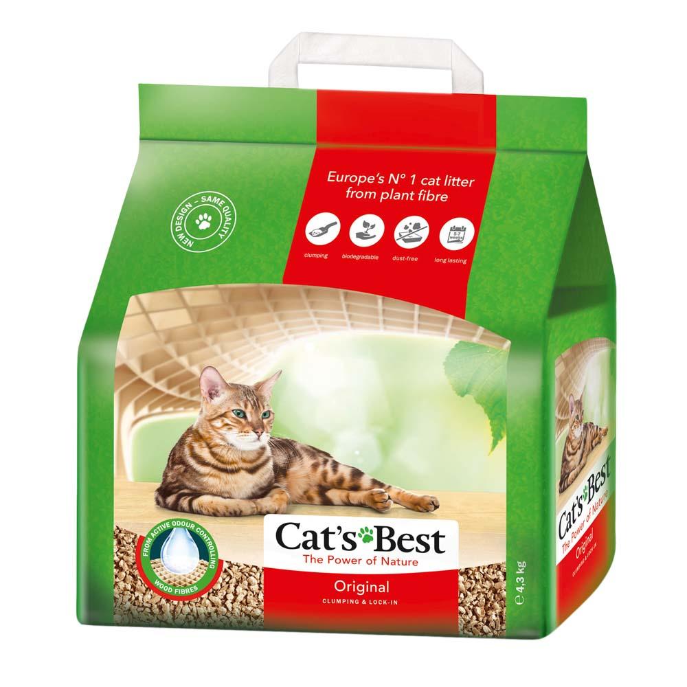 Cats Best Original Clumping Cat Litter 4.3kg/10L-Habitat Pet Supplies
