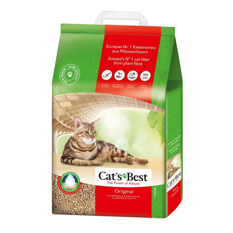 Cats Best Original Clumping Cat Litter 8.6kg/20L-Habitat Pet Supplies