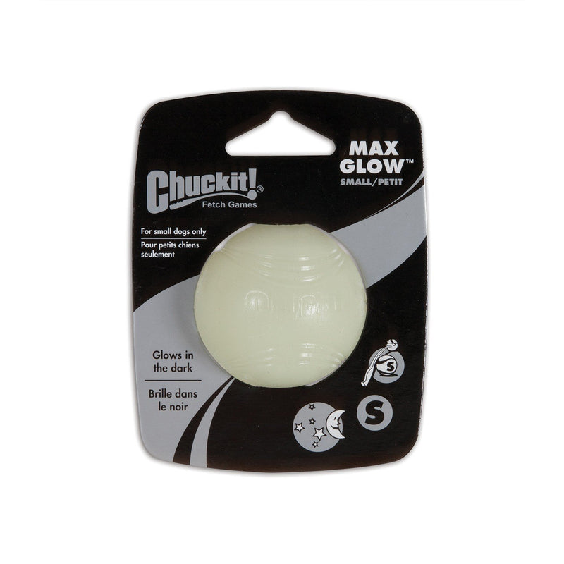 Chuckit Max Glow Ball Small Dog Toy^^^-Habitat Pet Supplies
