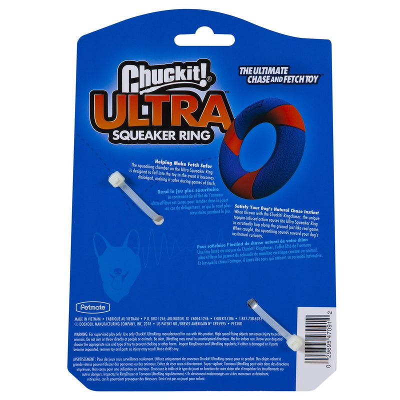 Chuckit Ultra Squeaker Ring Dog Toy