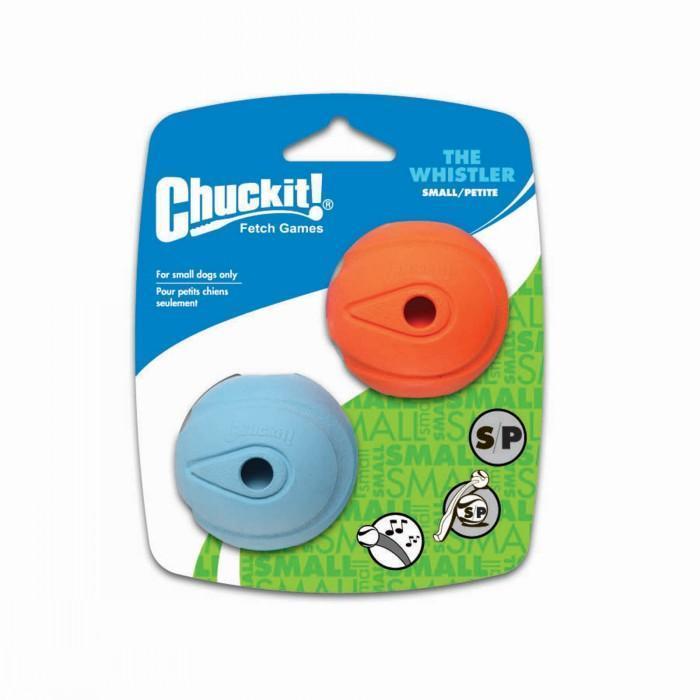 Chuckit Whistler Ball Small Dog Toy 2 Pack-Habitat Pet Supplies