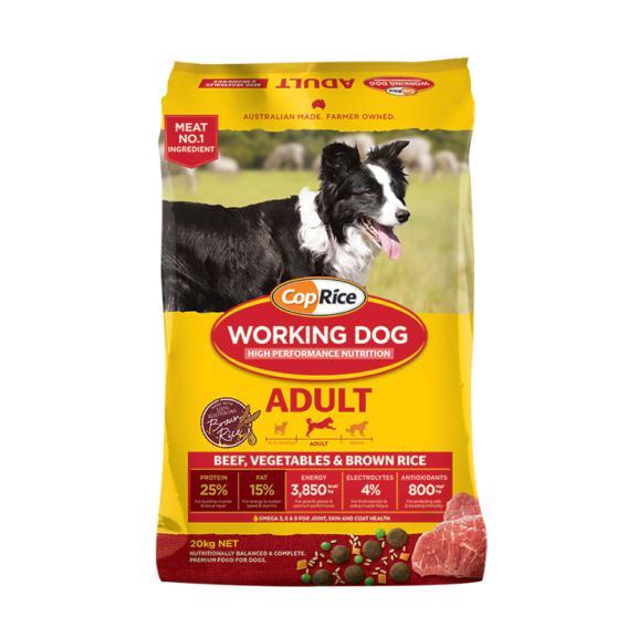 CopRice Working Dog Beef Vegetables and Brown Rice Dry Dog Food 20kg-Habitat Pet Supplies