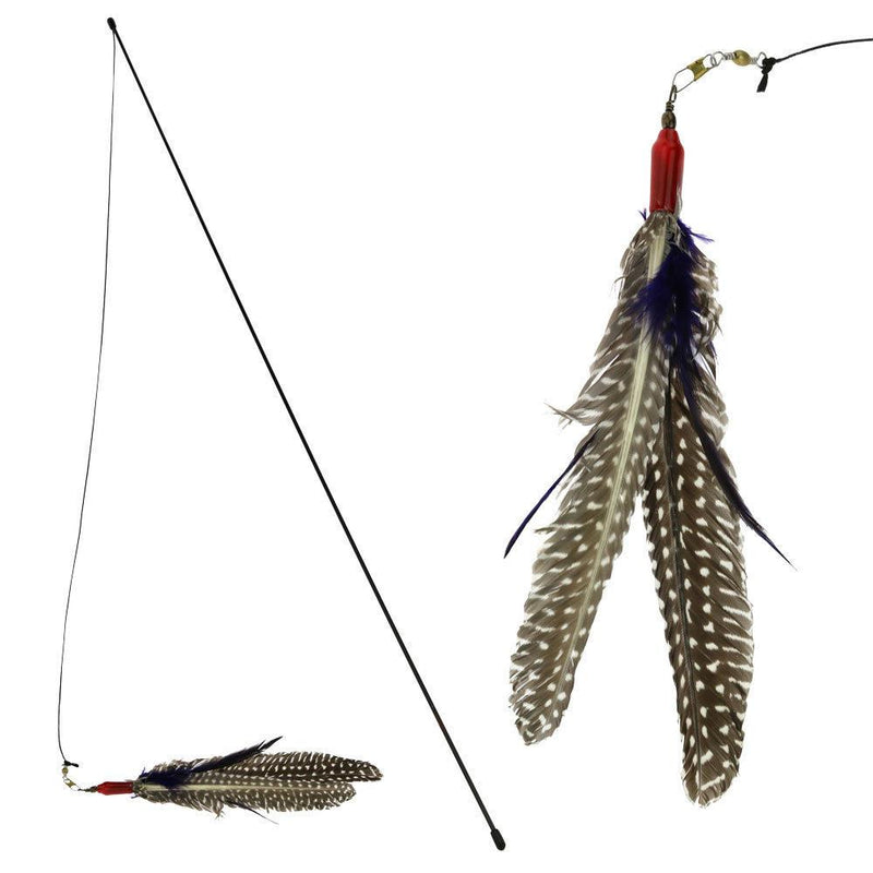 Da Bird Feather Teaser Cat Toy***-Habitat Pet Supplies