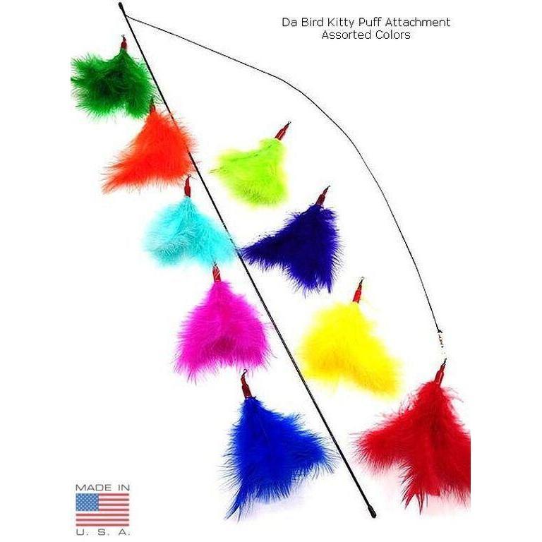 Da Bird Refill Kitty Feather Puff for Flicker Wand Cat Toy-Habitat Pet Supplies