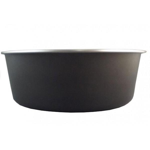 Delisio Design Stainless Steel Dog Bowl Black Medium-Habitat Pet Supplies