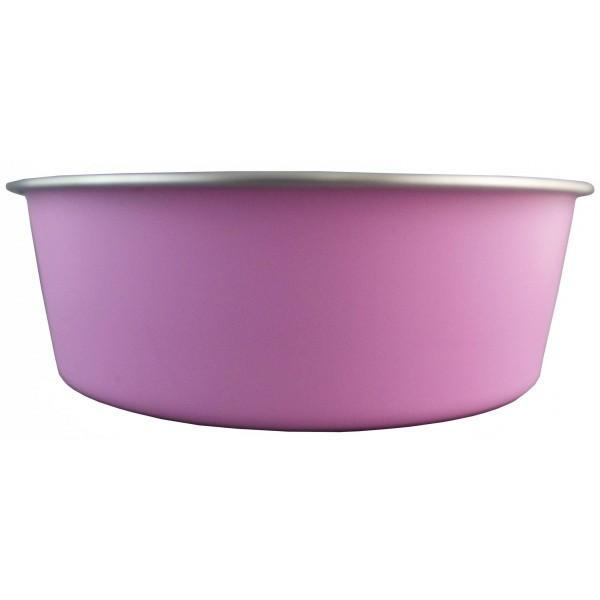 Delisio Design Stainless Steel Dog Bowl Pink Extra Large-Habitat Pet Supplies