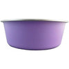 Delisio Design Stainless Steel Dog Bowl Purple Extra Large-Habitat Pet Supplies