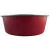 Delisio Design Stainless Steel Dog Bowl Red Extra Large-Habitat Pet Supplies