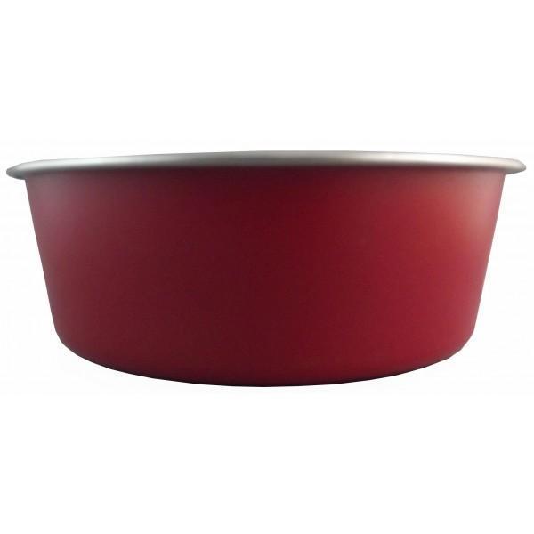 Delisio Design Stainless Steel Dog Bowl Red Medium-Habitat Pet Supplies