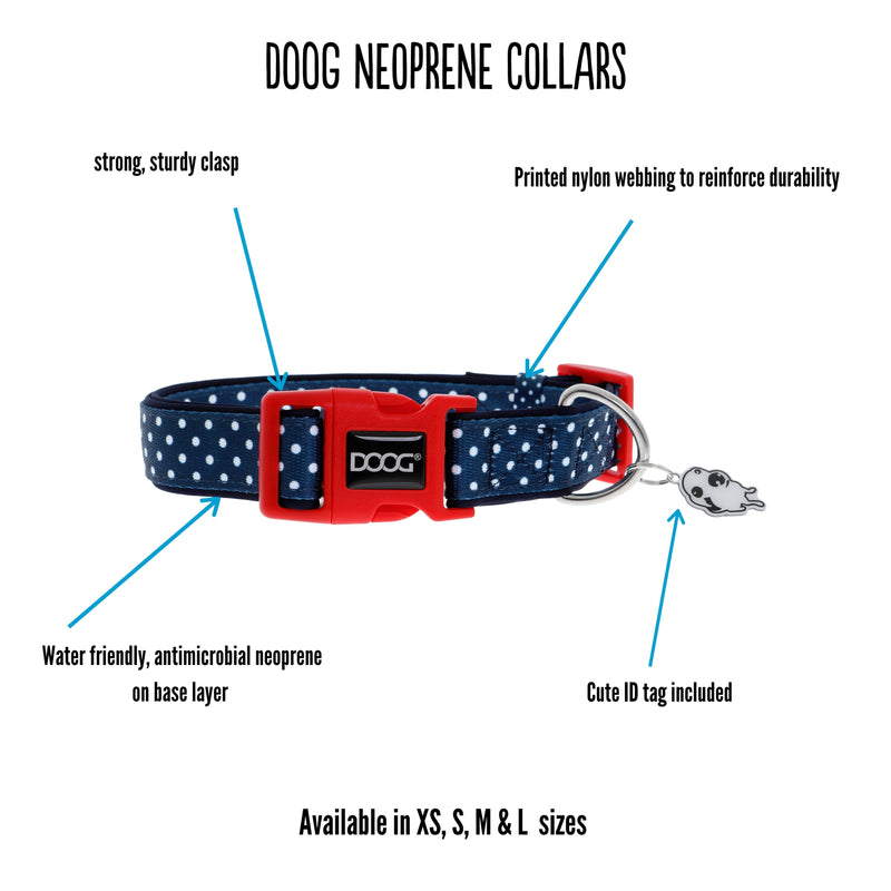 Doog Stella Neoprene Dog Collar Extra Small