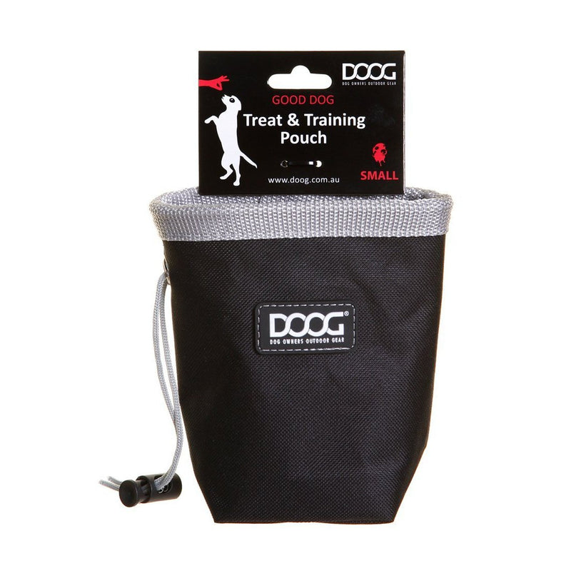 DOOG TREAT POUCH BLACK/GREY MINI - Habitat Pet Supplies Altona & Chirnside Park