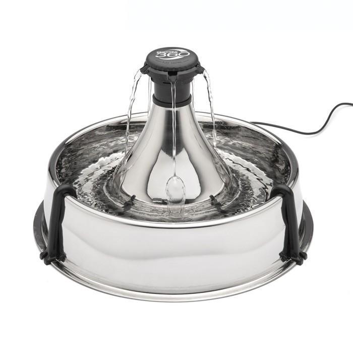 Drinkwell 360 Stainless Steel Pet Fountain 3.8L (+_+)-Habitat Pet Supplies
