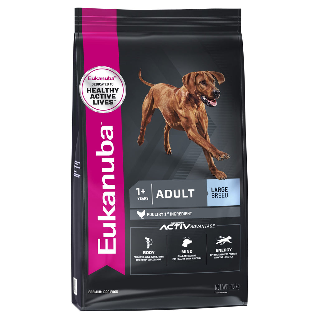 Eukanuba Dog Adult Large Breed Dry Food 15kg-Habitat Pet Supplies
