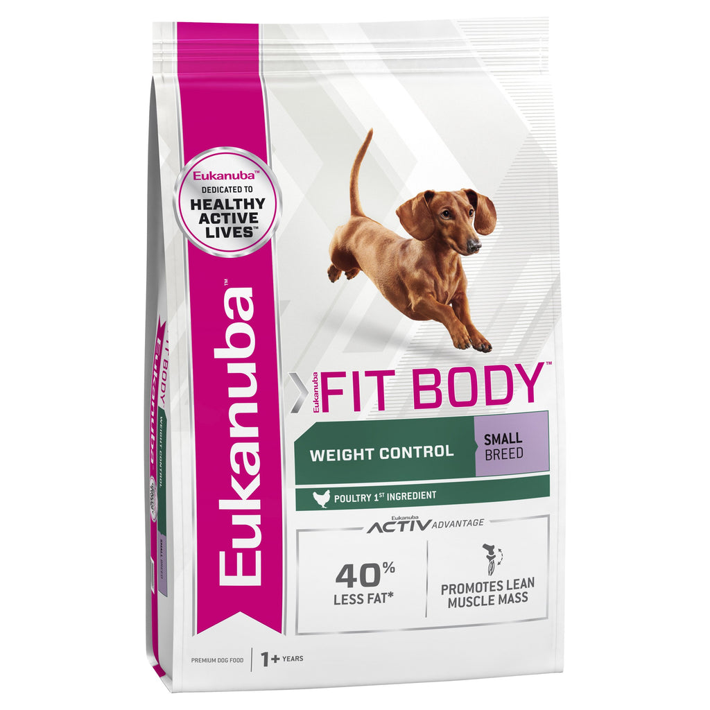 Eukanuba Dog Fit Body Adult Small Breed Dry Food 3kg-Habitat Pet Supplies