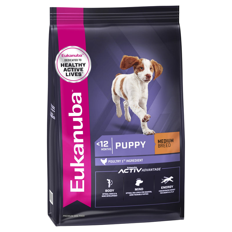 Eukanuba Dog Puppy Medium Breed Dry Food 15kg-Habitat Pet Supplies