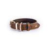 EzyDog Oxford Leather Dog Collar Brown Medium-Habitat Pet Supplies
