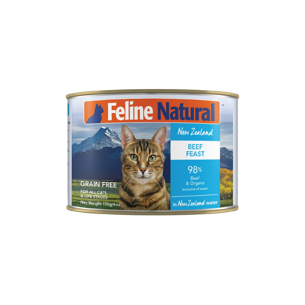 Feline Natural Beef Feast Wet Cat Food 170g x 12-Habitat Pet Supplies