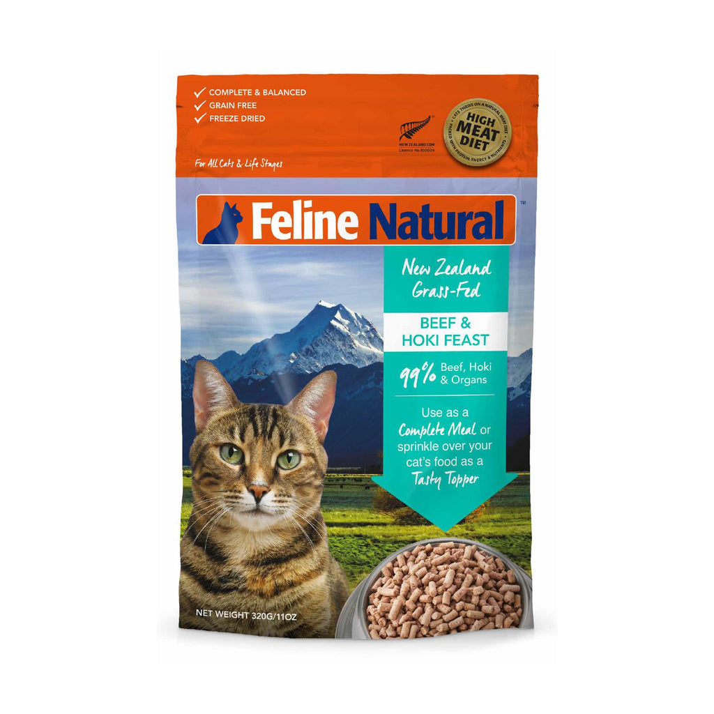 Feline Natural Beef and Hoki Feast Freeze Dried Cat Food 320g-Habitat Pet Supplies
