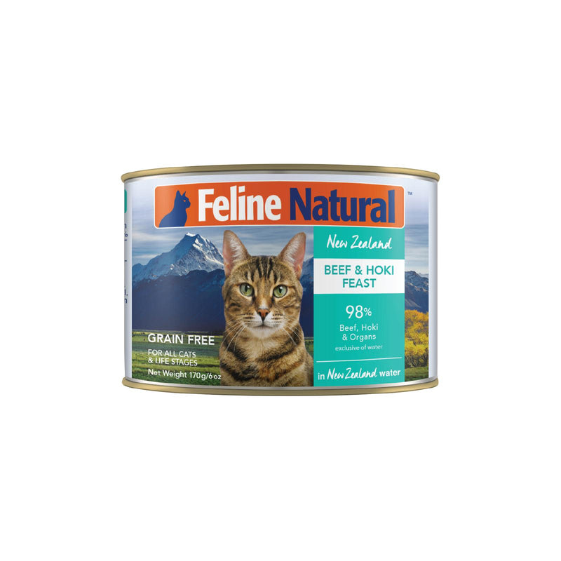 Feline Natural Beef and Hoki Feast Wet Cat Food 170g x 12 (+_+)-Habitat Pet Supplies