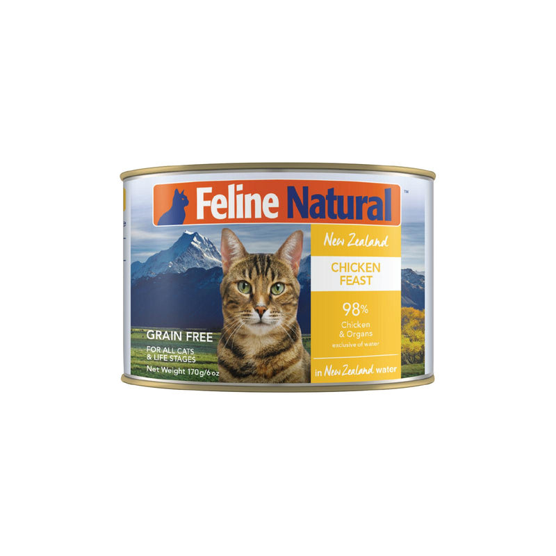 Feline Natural Chicken Feast Wet Cat Food 170g x 12 (+_+)-Habitat Pet Supplies