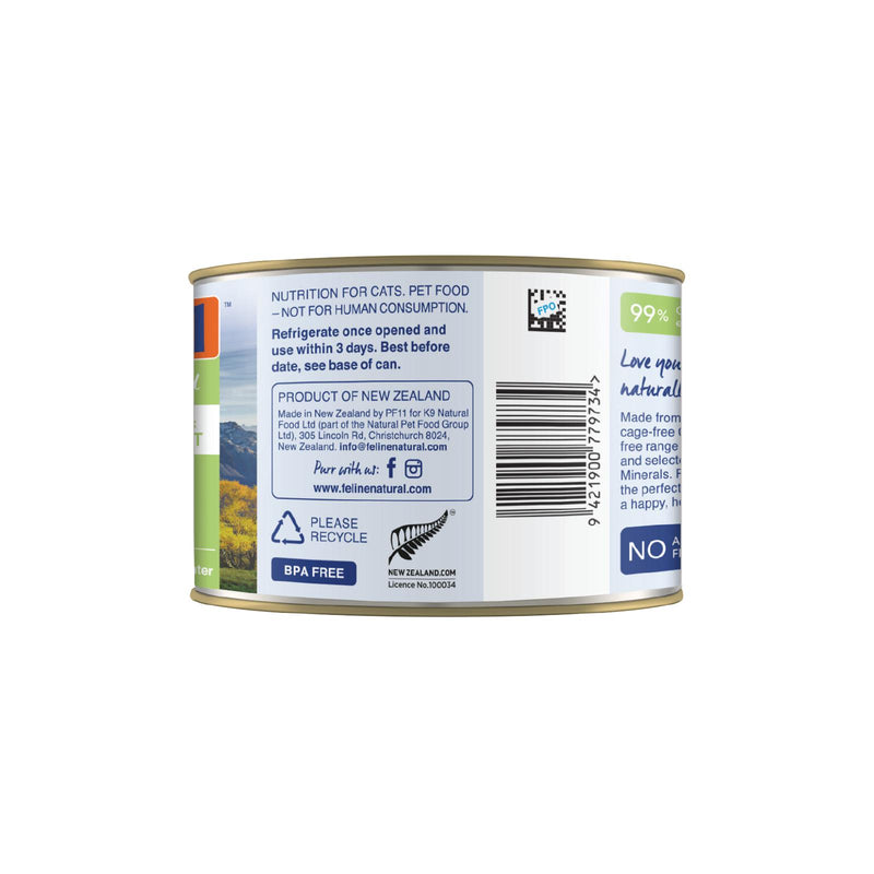 Feline Natural Chicken and Lamb Feast Wet Cat Food 170g (+_+)