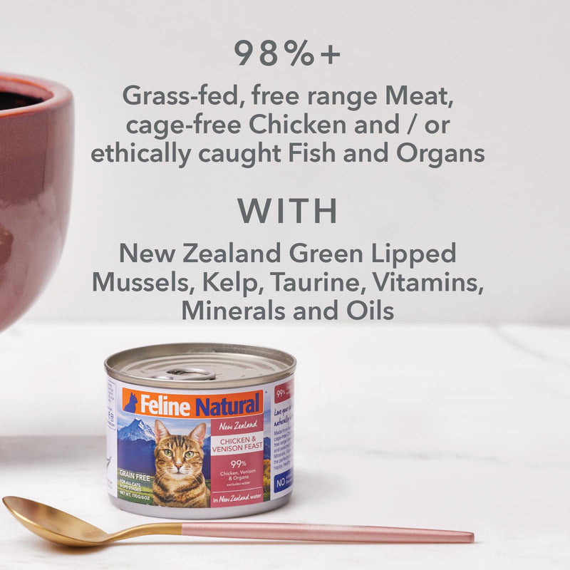 Feline Natural Chicken and Lamb Feast Wet Cat Food 170g (+_+)