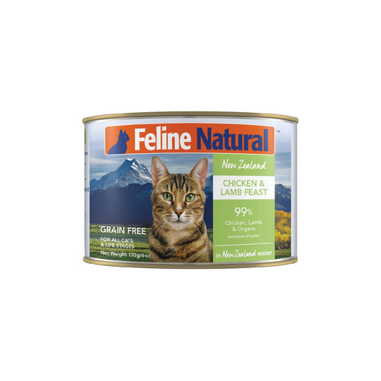 Feline Natural Chicken and Lamb Feast Wet Cat Food 170g x 12