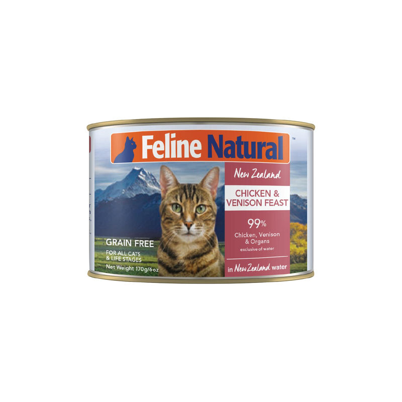 Feline Natural Chicken and Venison Feast Wet Cat Food 170g x 12 (+_+)-Habitat Pet Supplies