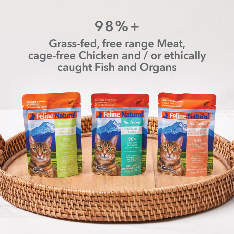 Feline Natural Variety Box Wet Cat Food 85g x 12 (+_+)