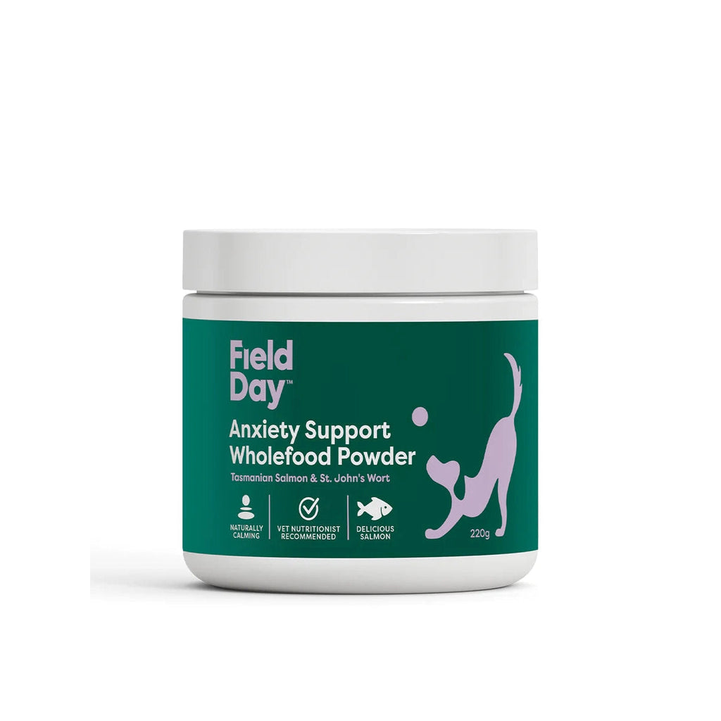 Field Day Anxiety Support Wholefood Powder Supplement 220g-Habitat Pet Supplies