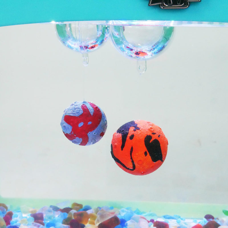 Fish Tank TV Jurassic Land Moon Floaters