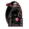 Flexi Classic Cord Retractable Dog Lead Black Medium 8m