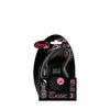 Flexi Classic Tape Retractable Dog Lead Black Extra Small