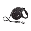 Flexi Classic Tape Retractable Dog Lead Black Large 5m-Habitat Pet Supplies