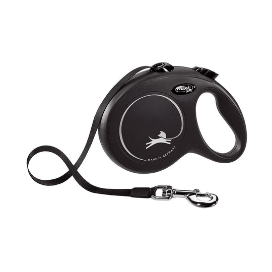 Flexi Classic Tape Retractable Dog Lead Black Large 5m