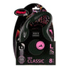 Flexi Classic Tape Retractable Dog Lead Black Large 8m