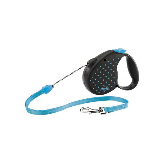 Flexi Dots Retractable Dog Lead Blue Medium 5m