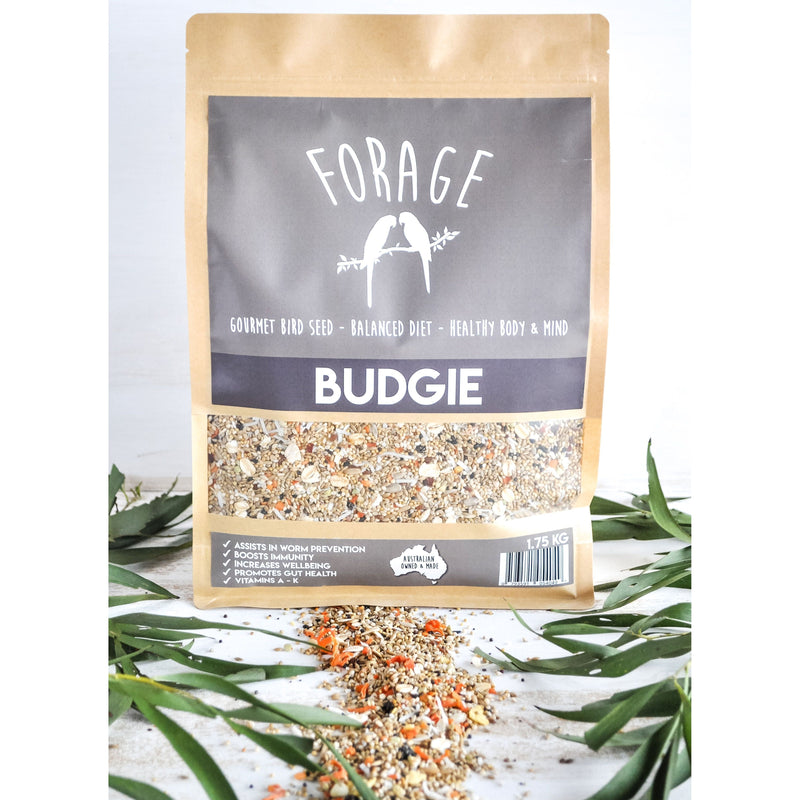 Forage Budgie Gourmet Bird Seed 1.75kg-Habitat Pet Supplies