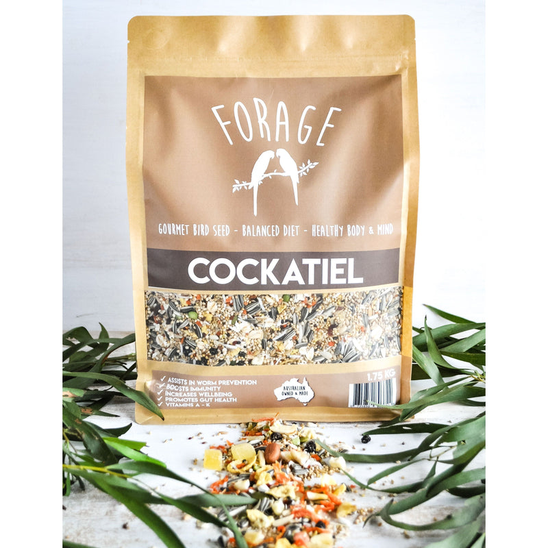 Forage Cockatiel Gourmet Bird Seed 1.75kg-Habitat Pet Supplies