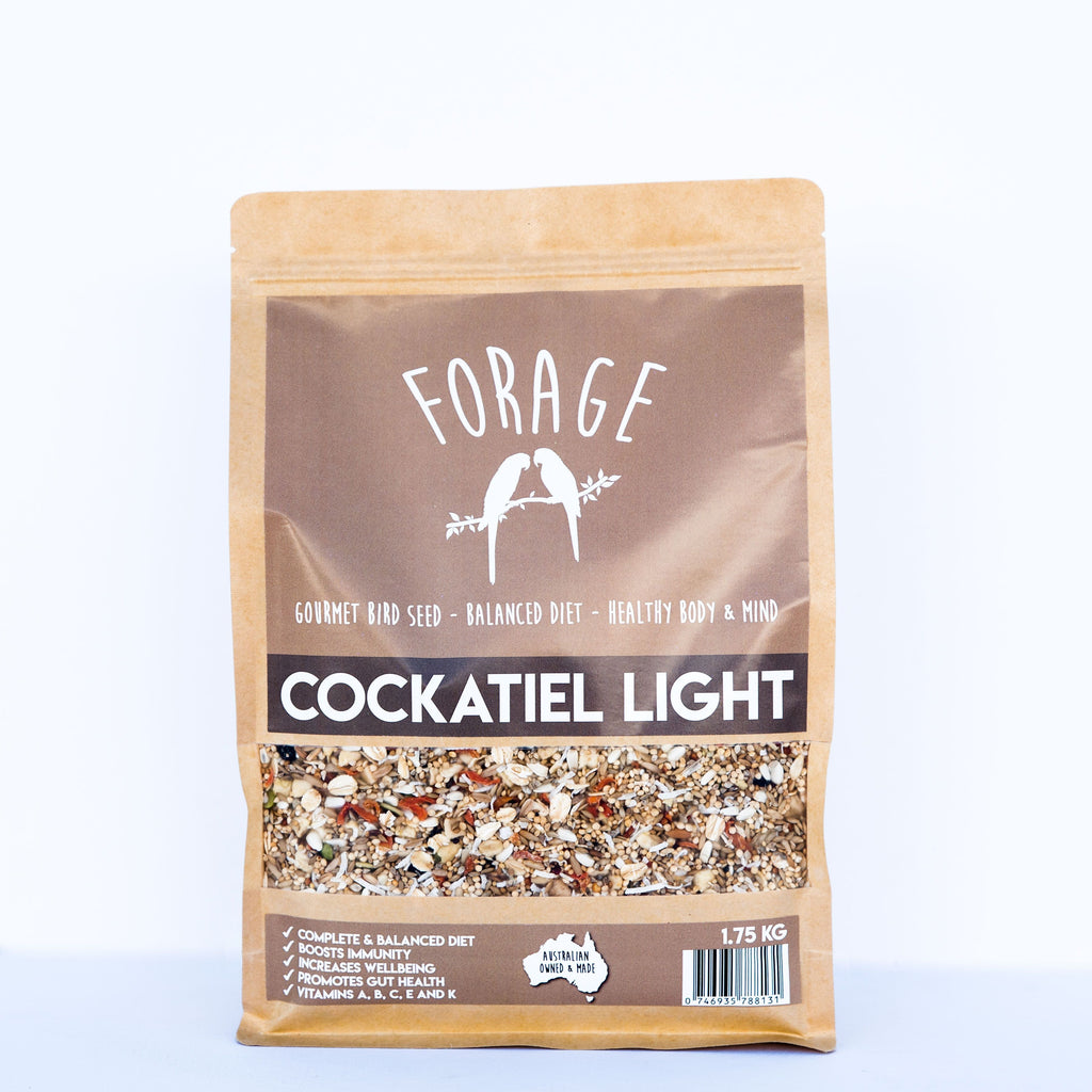 Forage Cockatiel Light Gourmet Bird Seed 1.75kg-Habitat Pet Supplies