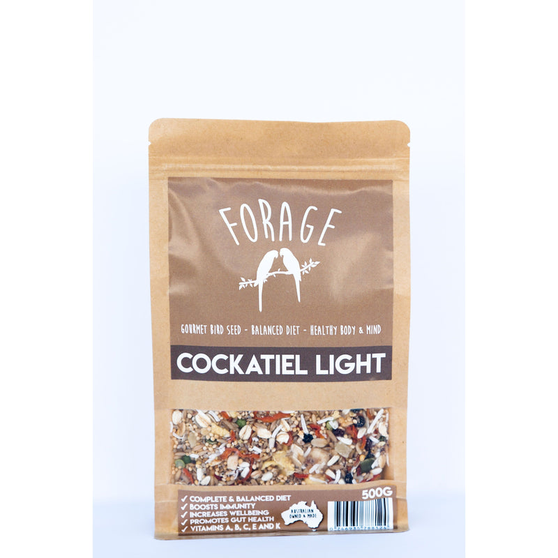 Forage Cockatiel Light Gourmet Bird Seed 500g***-Habitat Pet Supplies