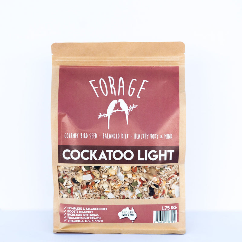 Forage Cockatoo Light Gourmet Bird Seed 1.75kg***-Habitat Pet Supplies