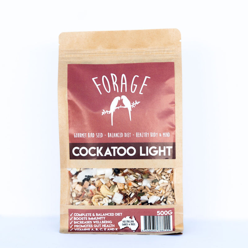 Forage Cockatoo Light Gourmet Bird Seed 500gm-Habitat Pet Supplies