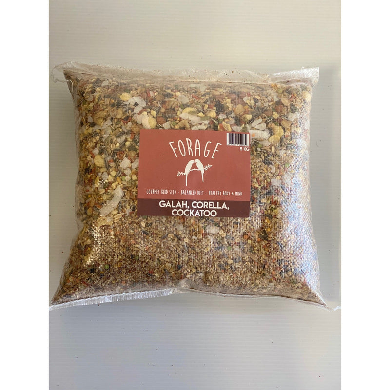 Forage Galah Corella and Cockatoo Gourmet Bird Seed 5kg-Habitat Pet Supplies