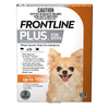 Frontline Plus Flea Treatment for Dogs 0-10kg Orange 3 Pack-Habitat Pet Supplies