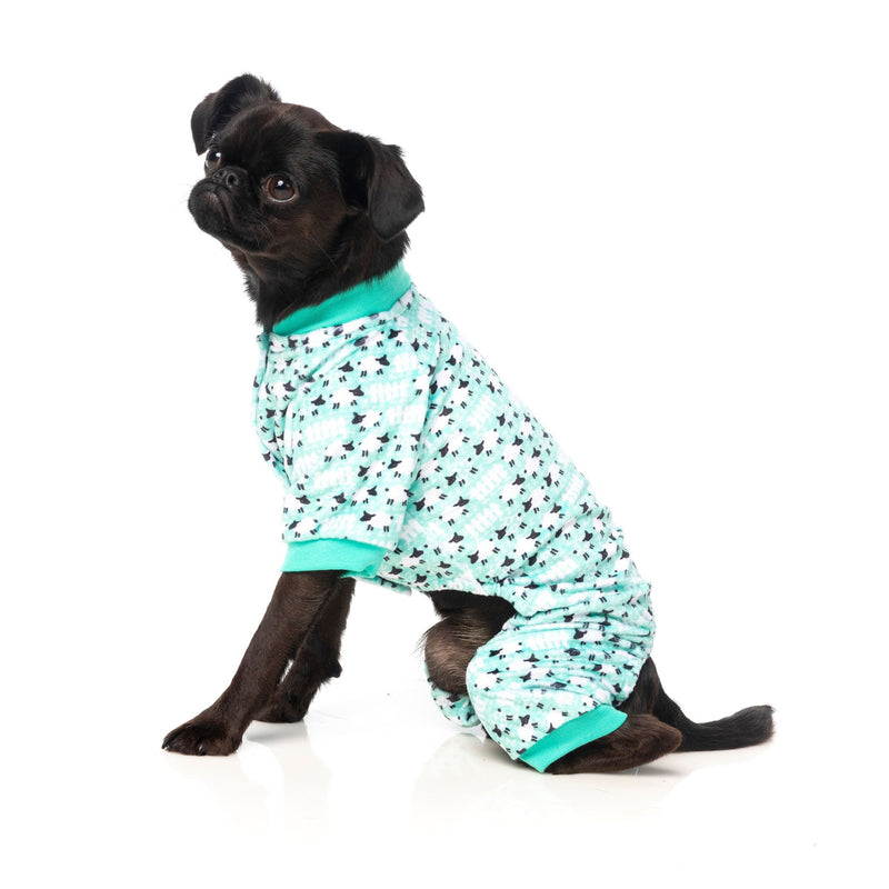 FuzzYard Apparel Counting Sheep Dog Pyjamas Green Size 3