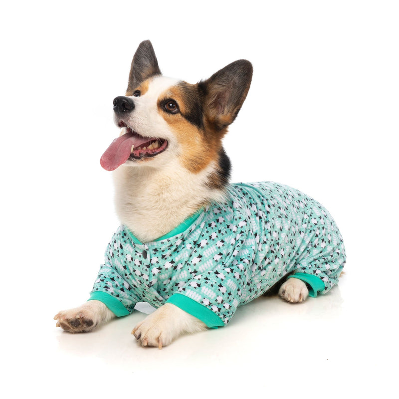 FuzzYard Apparel Counting Sheep Dog Pyjamas Green Size 7