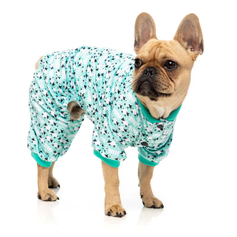 FuzzYard Apparel Counting Sheep Dog Pyjamas Green Size 7