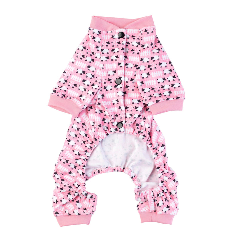 FuzzYard Apparel Counting Sheep Dog Pyjamas Pink Size 1