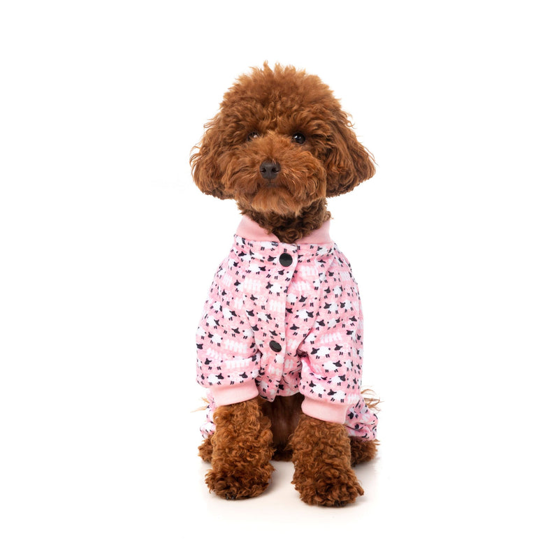 FuzzYard Apparel Counting Sheep Dog Pyjamas Pink Size 1
